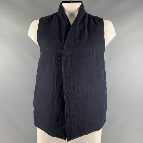 COSMIC WONDER Taille L Gilet en lin marine Snaps
