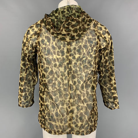 NEEDLES Size M Beige Brown Camo Mesh Hoodie Jacket