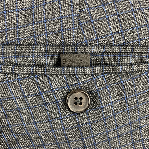 PRADA Size 30 Gray Wool Button Fly Dress Pants