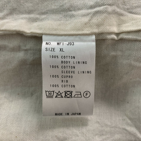 FUJITO Chest Size XL Grey Solid Cotton Bomber Jacket