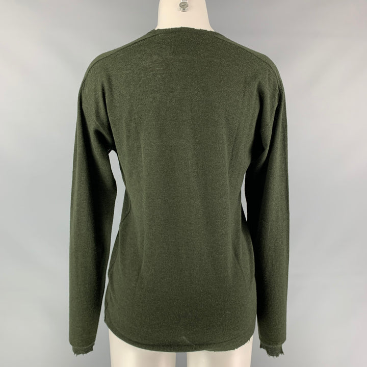 ZADIG & VOLTAIRE Size M Dark Green Cashmere Oversized Sweater