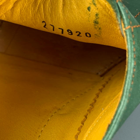 UNDANDY Chaussures à lacets en cuir perforé vert taille 10