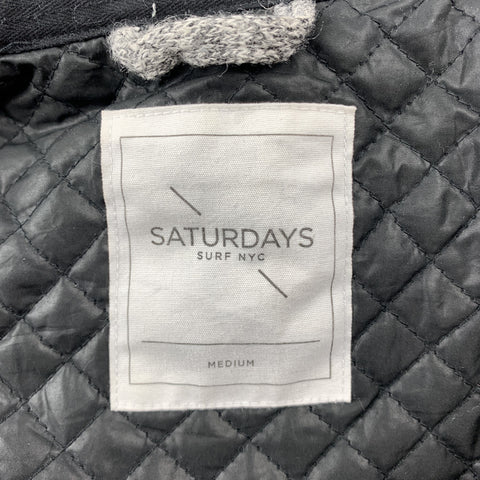 SATURDAYS SURF NYC Size M Grey Heather Acrylic / Wool Shirt Jacket