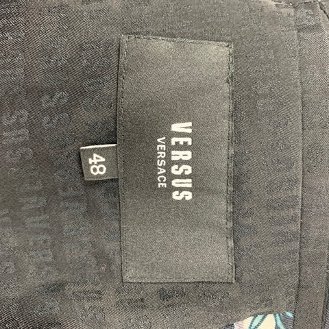VERSUS by GIANNI VERSACE Size 12 Multi-Color Print Jacket Blazer