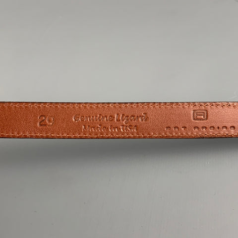 PAT AREIAS Size 29 Brown Lizard Belt Strap