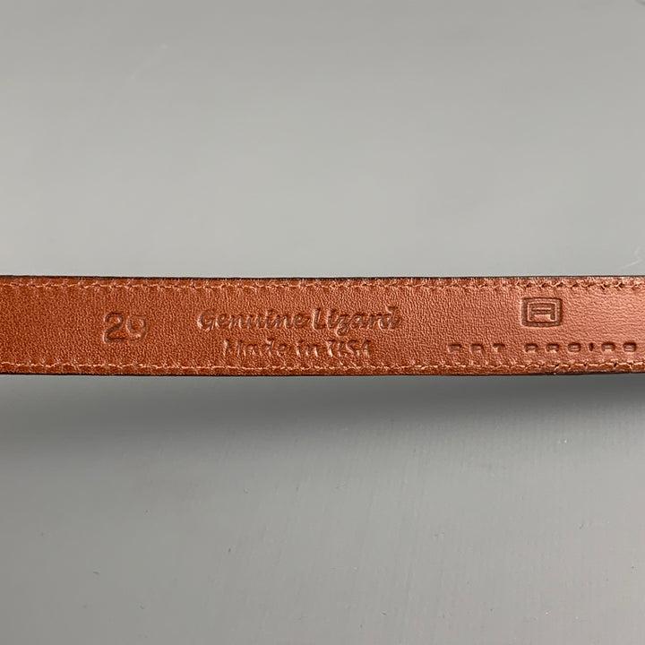 PAT AREIAS Size 29 Brown Lizard Belt Strap