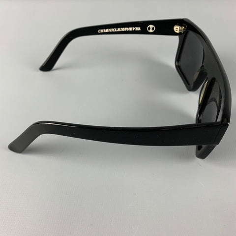 CHRONICLESOFNEVER Black Acetate Sunglasses