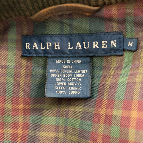 RALPH LAUREN Size M Brown Distressed Parka Coat