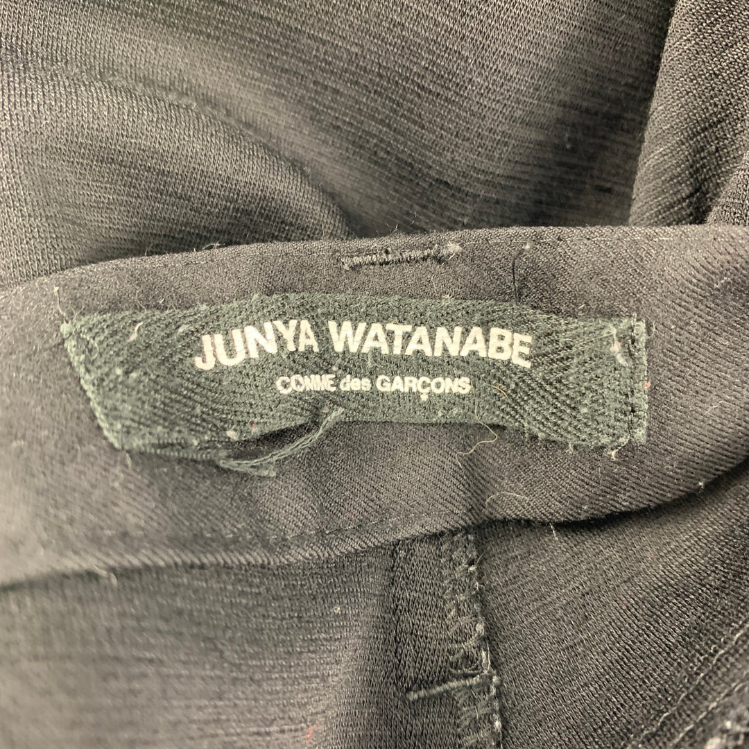 JUNYA WATANABE Size 6 Black Silver Studded Cutout Jeans