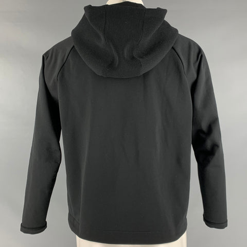 TOMORROWLAND Size S Black Polyester Hooded Jacket