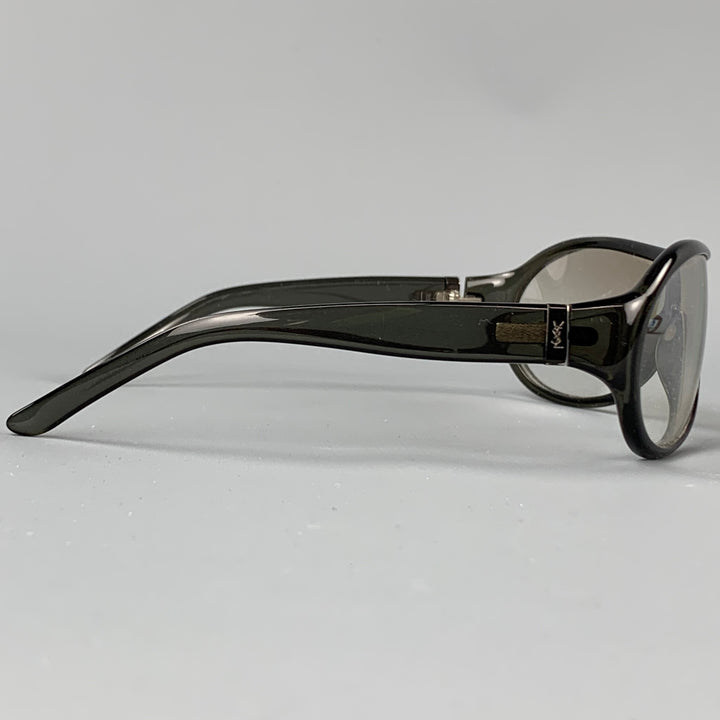 YVES SAINT LAURENT by TOM FORD Grey Acetate Clear Lens Sunglasses