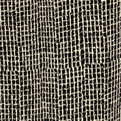GIORGIO ARMANI Taille 32 Pantalon habillé plissé en laine à motif blanc noir