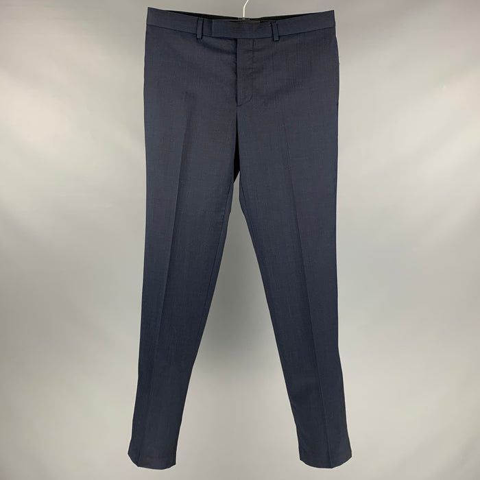 SANDRO Size 32 Navy Wool Zip Fly Dress Pants