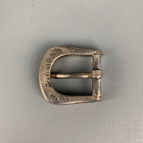 Vintage PAT AREIAS Engraved Sterling Silver 3 Piece Belt Buckle