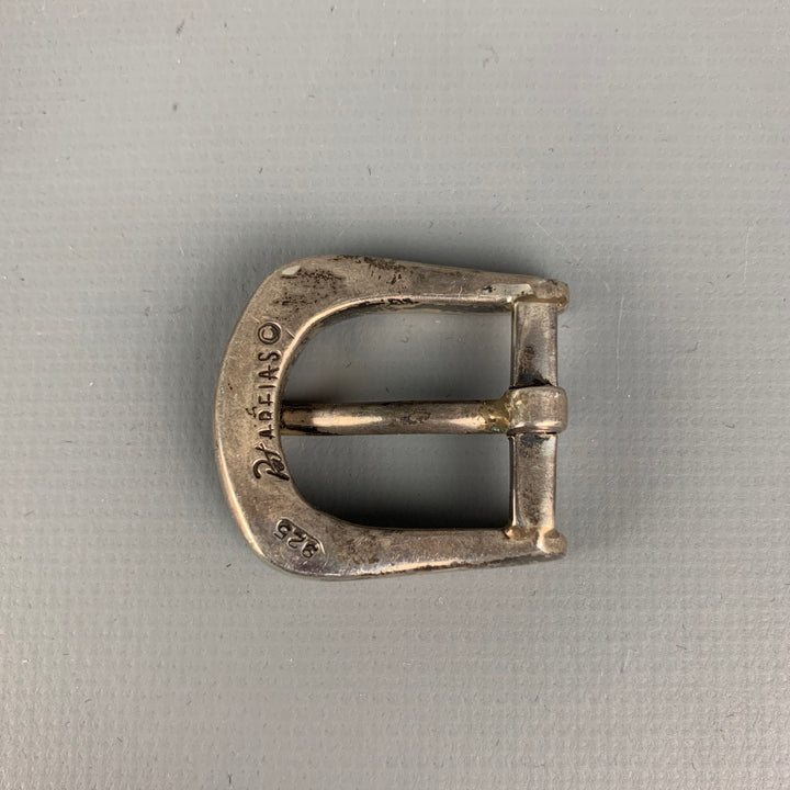 Vintage PAT AREIAS Engraved Sterling Silver 3 Piece Belt Buckle