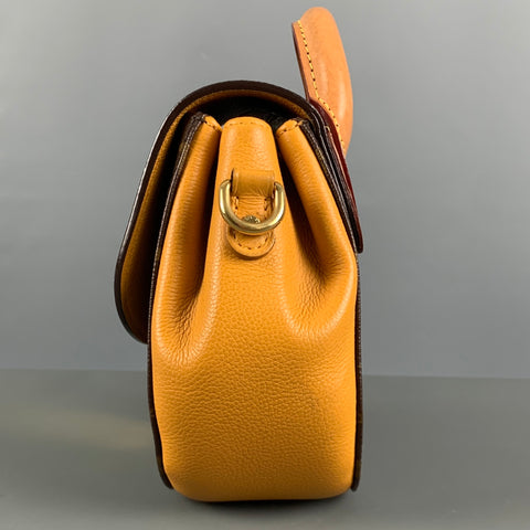 LOUIS VUITTON Brown Beige Monogram Leather Cross Body Handbag