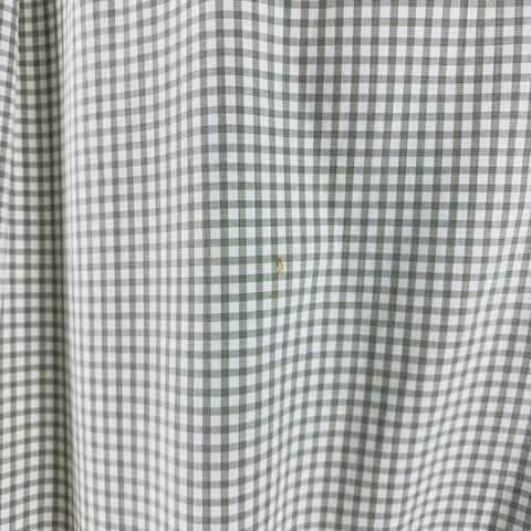 BRUNELLO CUCINELLI Size M Green Checkered Cotton Dress Shirt BRUNELLO CUCINELLI