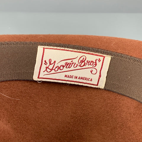 GOORIN BROTHERS Brown Felt Fedora Hat