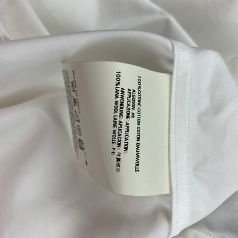 DSQUARED2 Taille XXS Chemise de smoking en coton blanc à manches longues