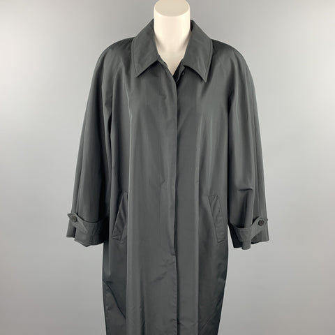 JOAN &amp; DAVID Taille 8 Manteau long en polyester / soie noir