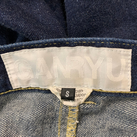 COMME des GARCONS Size S Blue Contrast Stitch Cotton Drop-Crotch Jeans