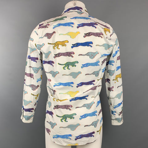 PS by PAUL SMITH Size S Multi-Color Print Cotton Button Up Long Sleeve Shirt