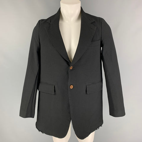 COMME des GARCONS HOMME PLUS Taille XS Manteau de sport en polyester noir