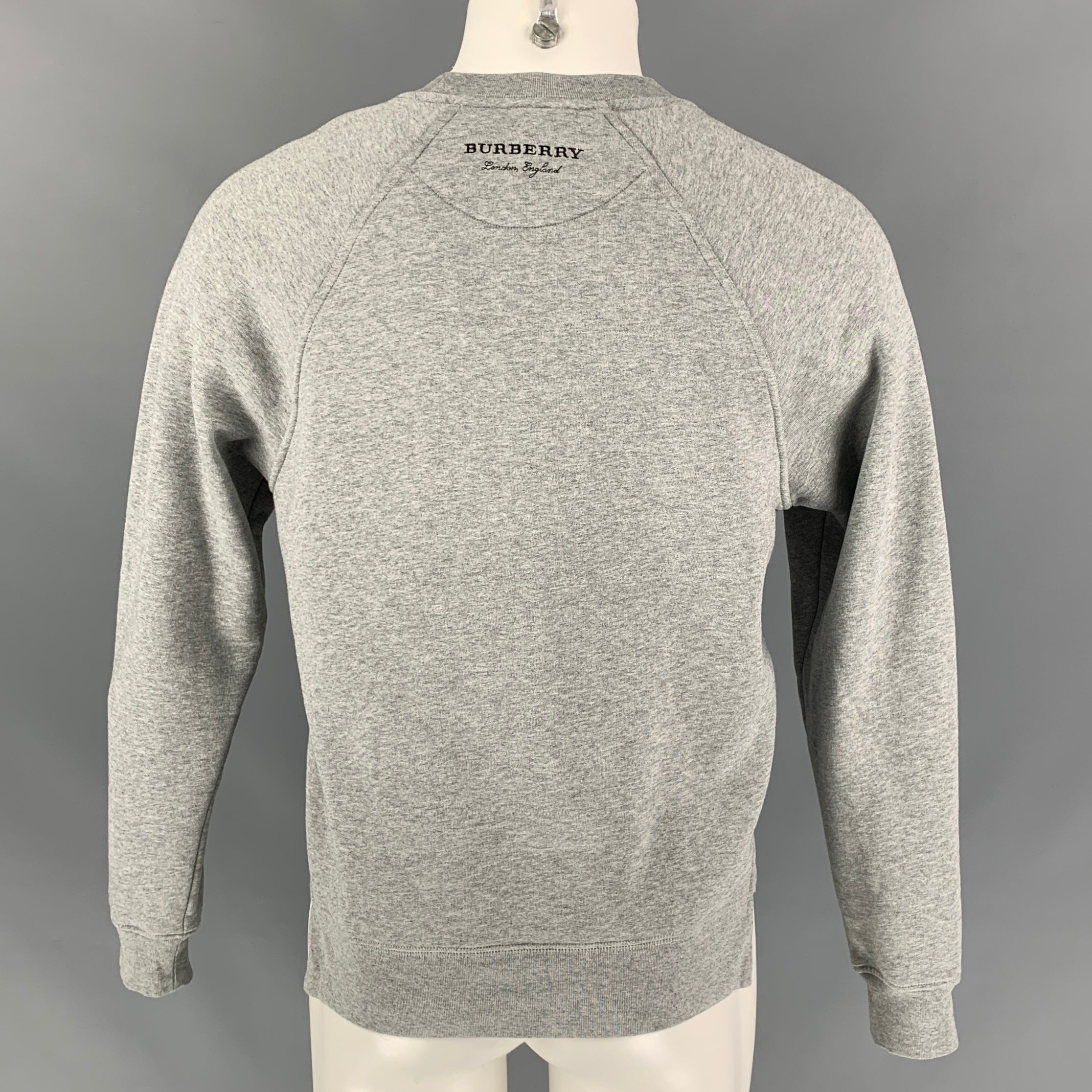 Mens burberry crew neck on sale sweater