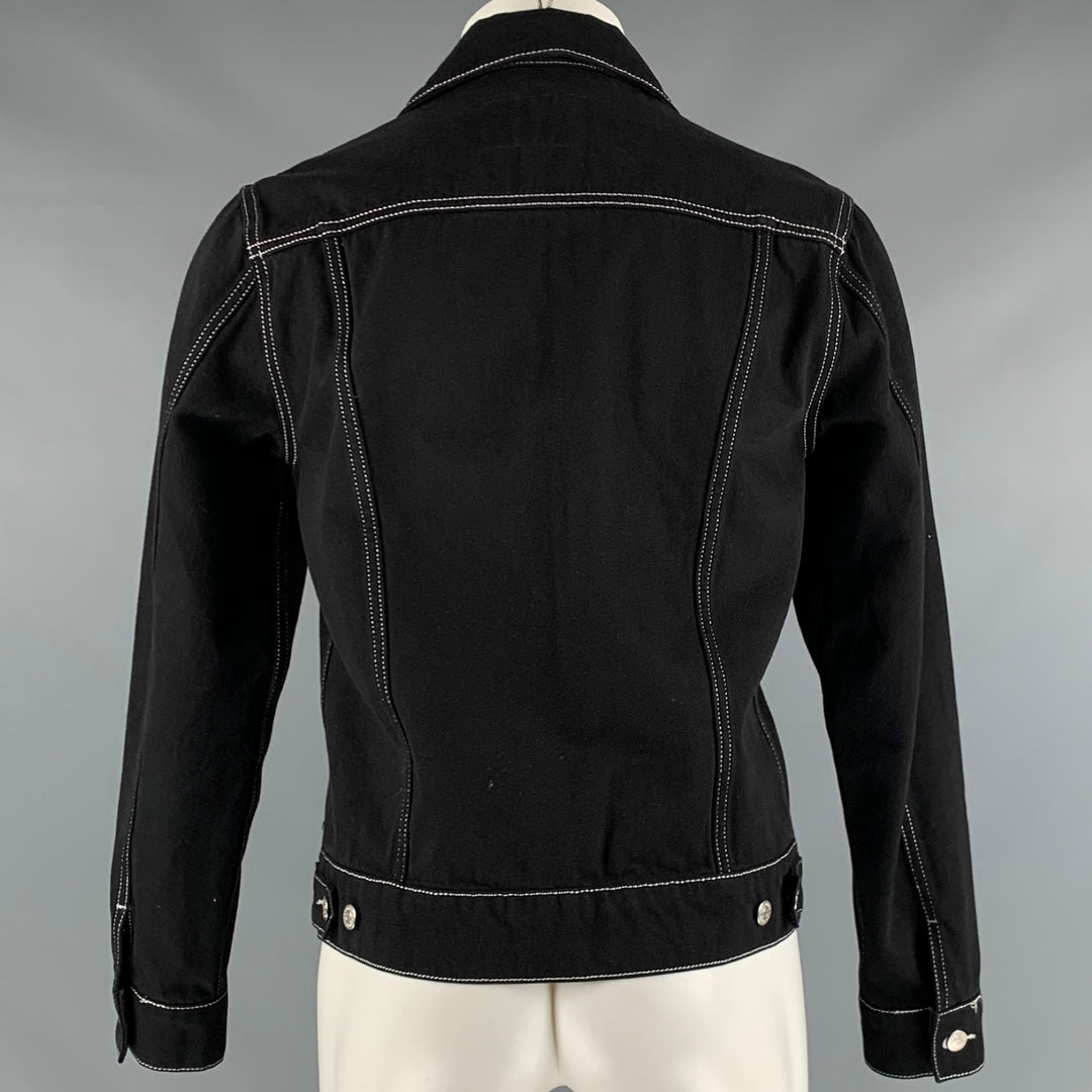 J BRAND Size M Off White Cotton Blend Trucker Jacket – Sui Generis Designer  Consignment