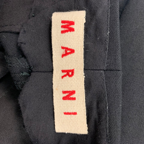 MARNI Size 36 Black Lana Wool Dress Pants