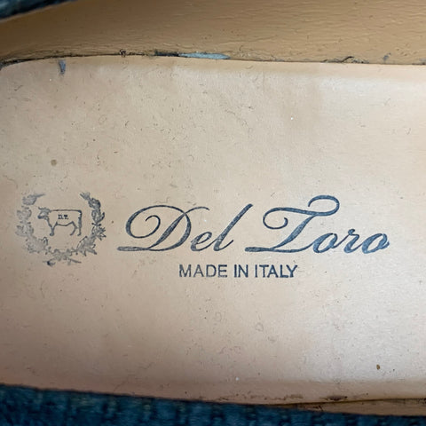 DEL TORO Size 11 Multi-Color Canvas Embroidered Flats