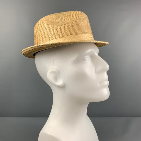 ROYAL PALM Natural Woven Fedora Hat