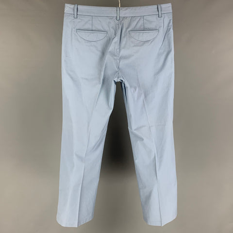 LOUIS VUITTON Size 36 Light Blue Cotton Zip Fly Dress Pants