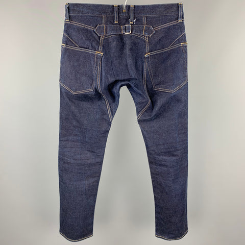 JUNYA WATANABE Size M Indigo Contrast Stitch Denim Jeans