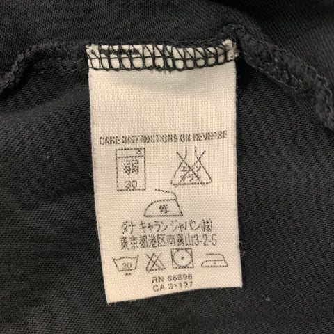 DKNY Camiseta de manga corta de algodón liso negra talla M