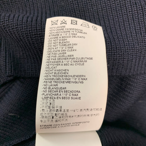 MAISON MARTIN MARGIELA Size M Navy Knit Wool Scoop Neck Pullover