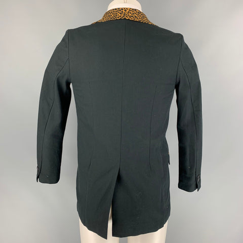 CURRENT / ELLIOTT Size S Black & Tan Cotton / Wool Sport Coat