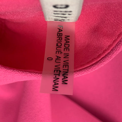 ALICE + OLIVIA Talla 0 Pantalón de vestir de pierna ancha rosa