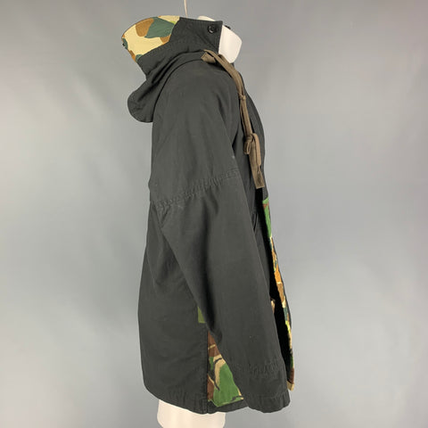 ATELIER & REPAIRS Charcoal Cotton Oversized Coat