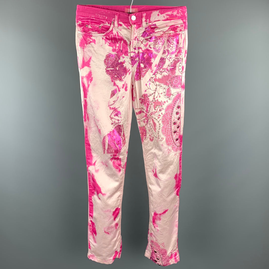 GIANFRANCO FERRE Size 6 Pink Cotton Blend Dress Pants