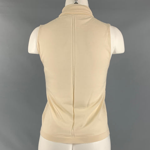 THE ROW Size XS Cream Cashmere Turtleneck Casual Top