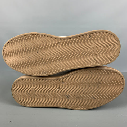 THE KOOPLES Baskets à talon épais en cuir blanc taille 11