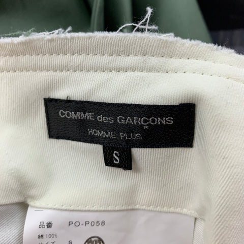 COMME des GARCONS HOMME PLUS Size S Green Cotton Adjustable Suspsenders Overalls