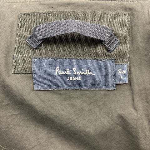PAUL SMITH JEANS Size L Navy Solid Wool Blend Snaps Jacket