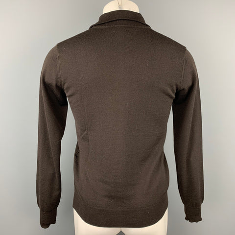J.LINDEBERG Size S Brown Merino Wool Pullover
