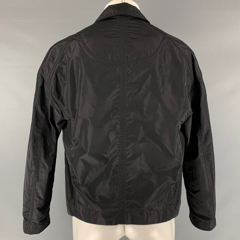 TOM REBL Chaqueta cortavientos de poliéster negra Talla 40