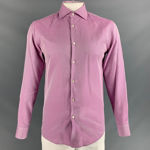 BOSS by HUGO BOSS Size L Pink & White  Button Down Long Sleeve Shirt