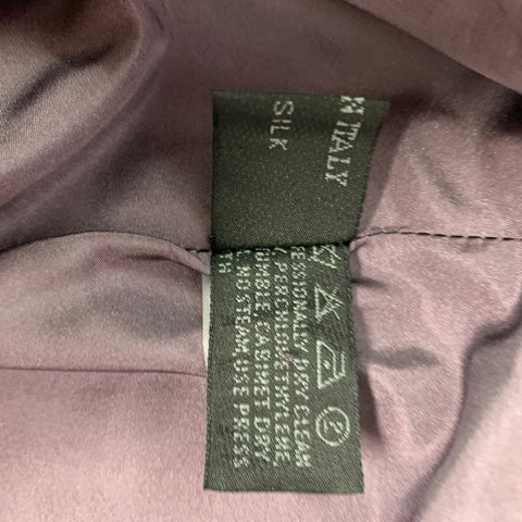 PRADA Taille 4 Jupe unie en soie lilas