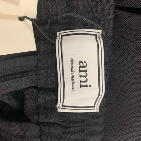 AMI by ALEXANDRE MATTIUSSI Size 32 Black Wool Dress Pants