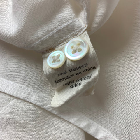 JOHN VARVATOS * U.S.A. Size S White Cotton Button Up Long Sleeve Shirt